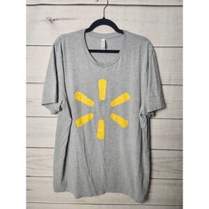 Canvas Bella Womens Iconic Spark Printed Short Sleeve Crew Neck T Shirt Gray 2XL